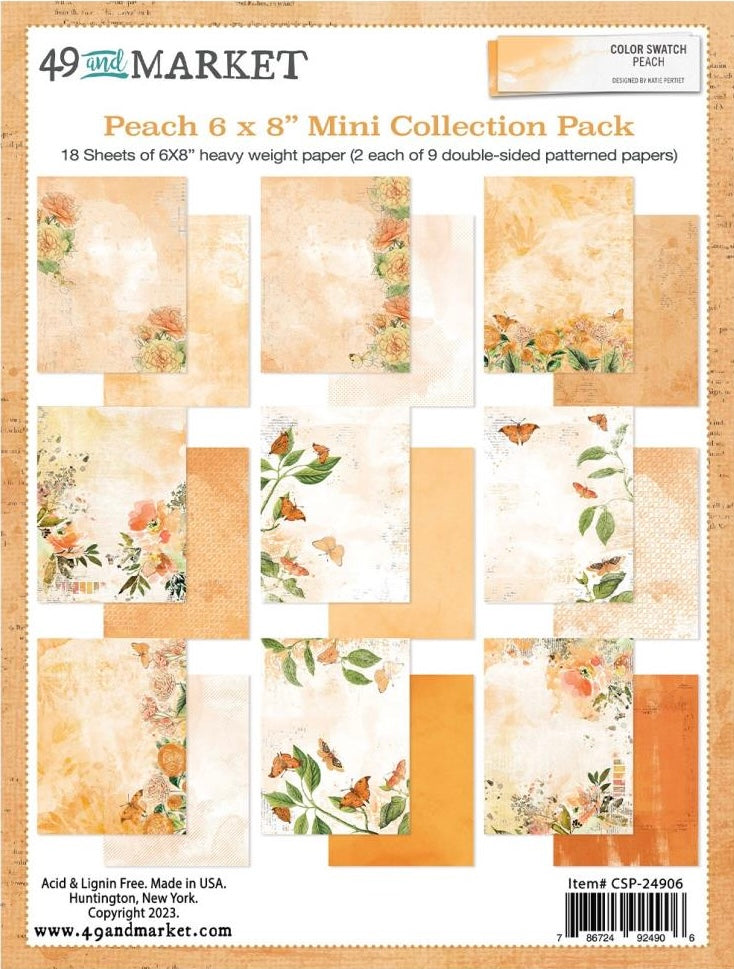 49 & Market Color Swatch Peach 6 x 8 Collection Pack